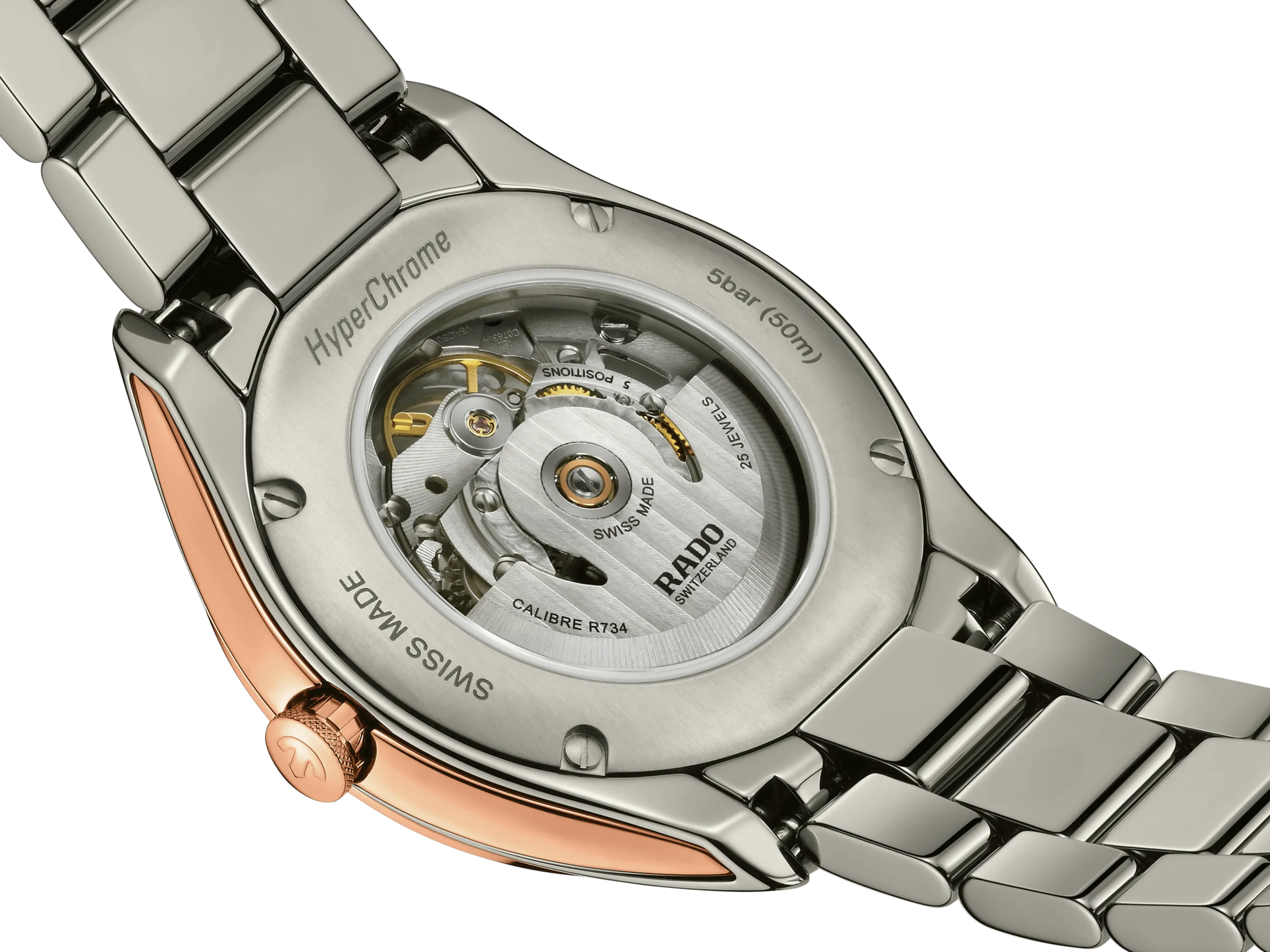 Rado HyperChrome Automatic Diamonds 42mm Plasma-Rose Gold Men's Watch R32158102
