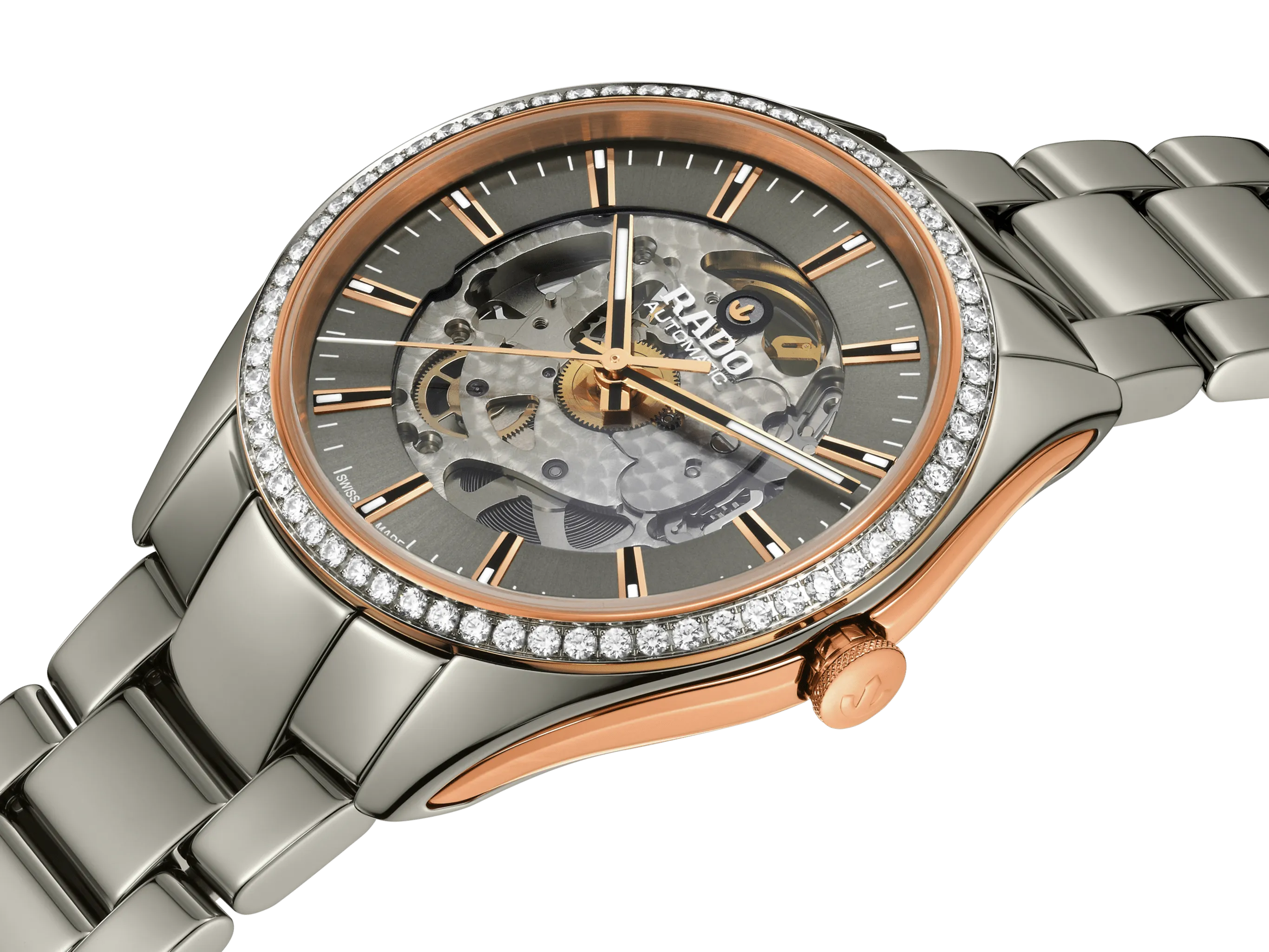 Rado HyperChrome Automatic Diamonds 42mm Plasma-Rose Gold Men's Watch R32158102