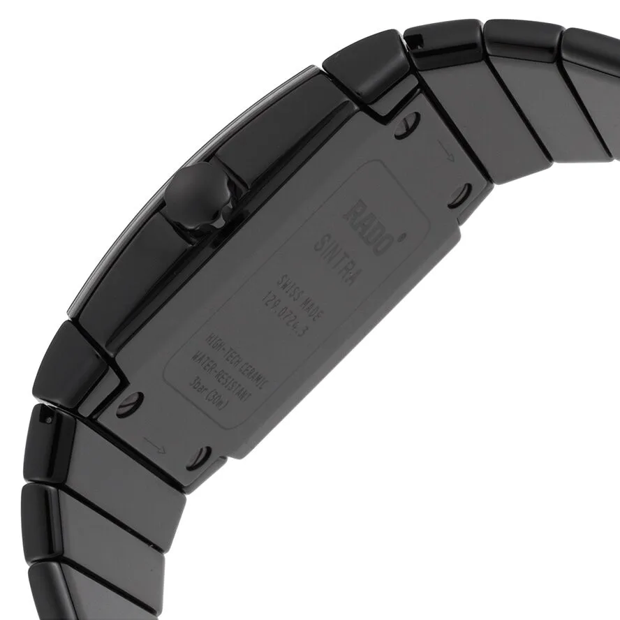 Rado Sintra Quartz Black Dial Black Ceramic Men's Watch R13724192