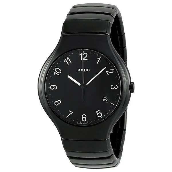 Rado True Black Dial Ceramic Men's Watch R27653192