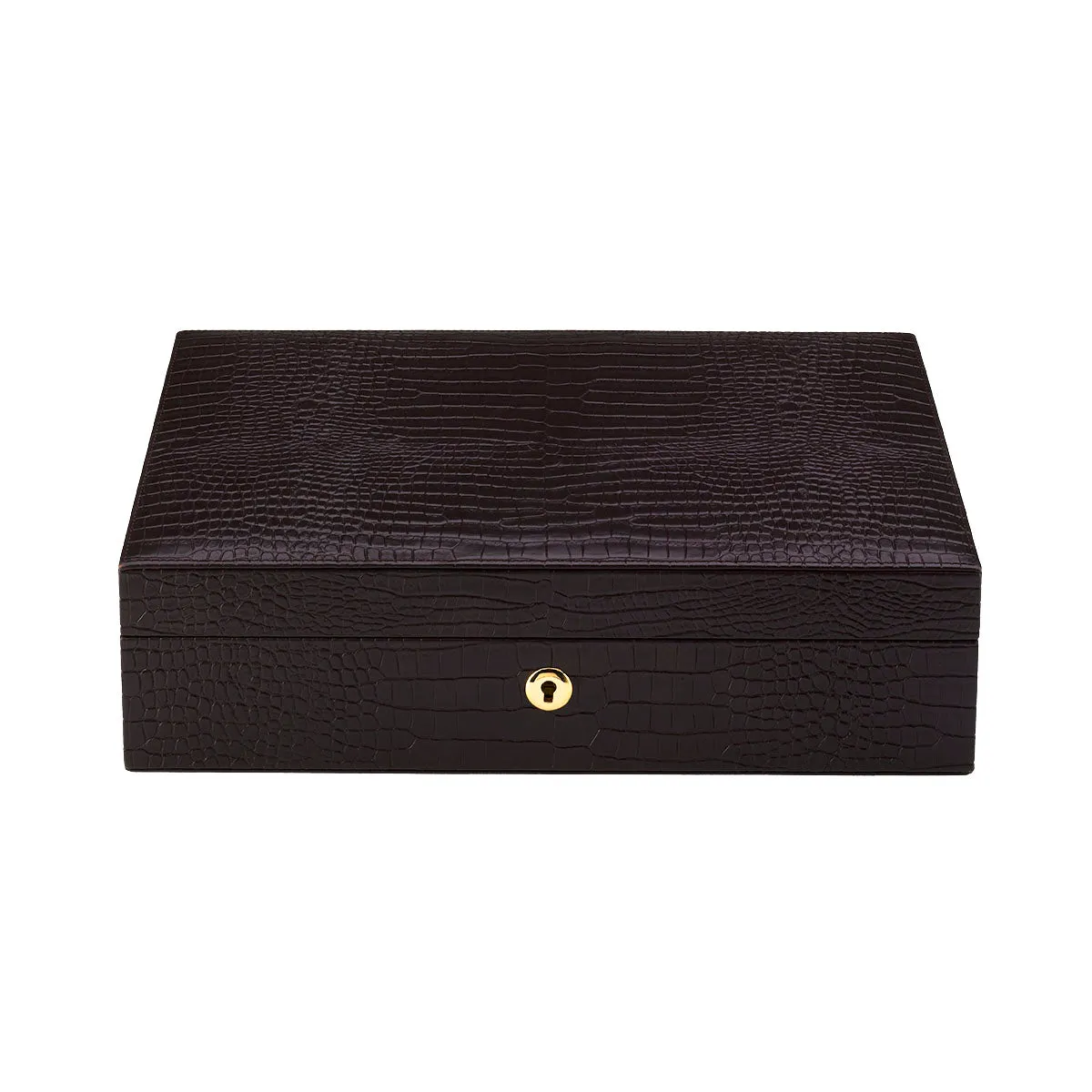 Rapport - Brompton 10 Watch Box in Brown Croco | L265