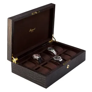 Rapport - Brompton 10 Watch Box in Brown Croco | L265
