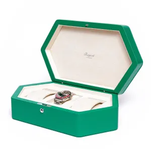 Rapport - Portobello Triple Watch Box in Green Leather | TA44