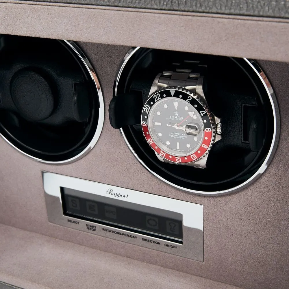 Rapport Quantum Duo Watch Winder - Silver