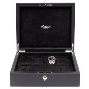 Rapport - Vantage 8 Watch Box in Black Leather | L435