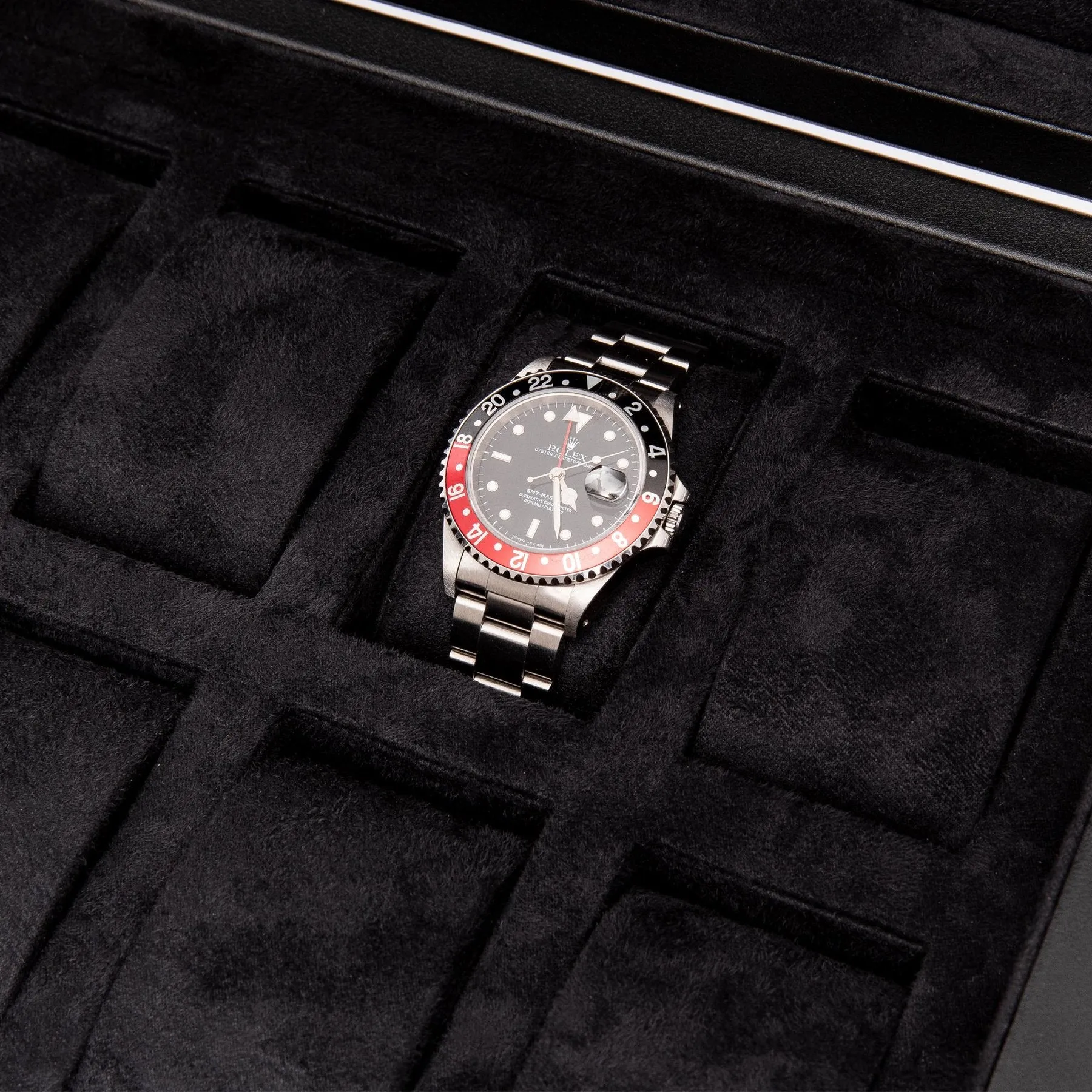 Rapport - Vantage 8 Watch Box in Black Leather | L435