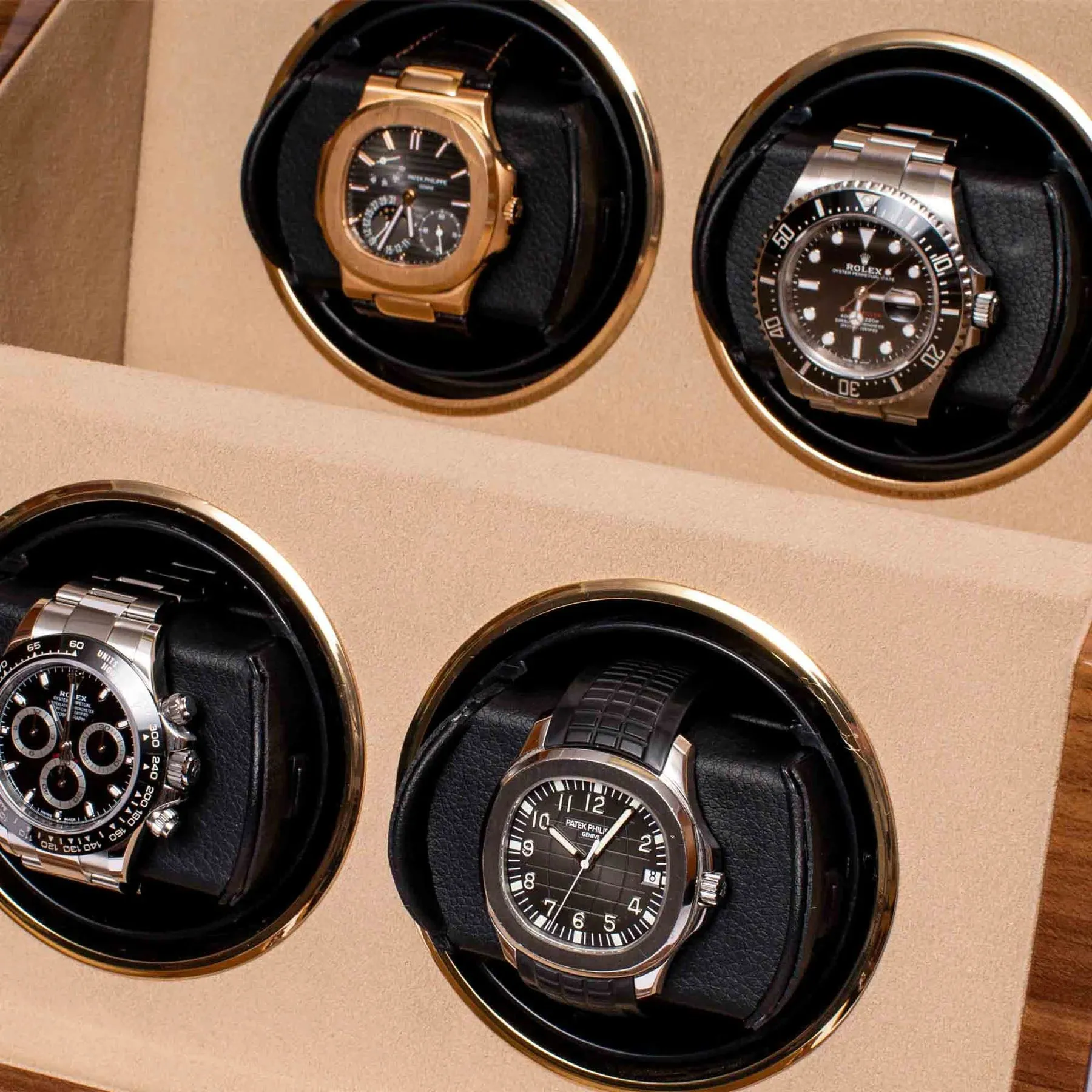 Rapport Watch Winder Perpetua III Quad Walnut