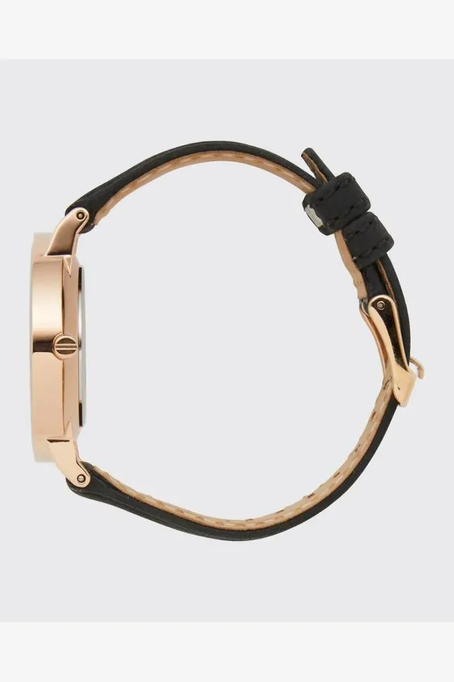 RIP CURL LATCH ROSE QUARTZ LEATHER WATCH