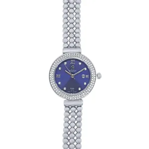 Roberto Carati Jubilee Silver and Blue Watch M9092-V4