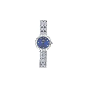 Roberto Carati Milania Blue Face Silver Coloured Watch M1027 BE-V8