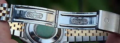 ROLEX 18k Gold & Steel 36mm Mens Datejust Watch Warranty