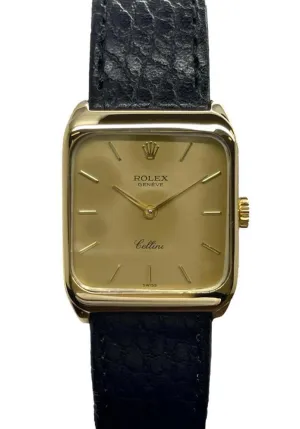 Rolex  Cellini 18K Yellow Gold 4131 Champagne Dial Manual Wind Watch