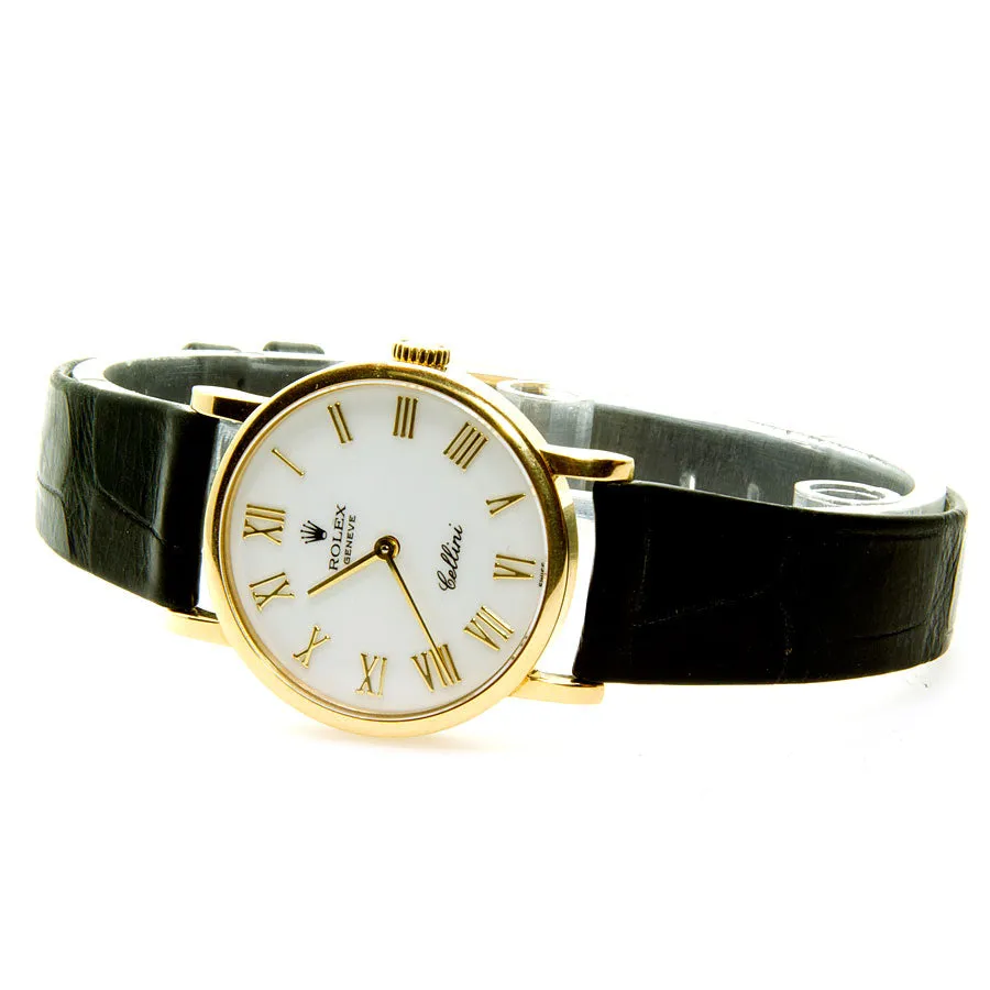 Rolex Cellini Classic White Roman Dial