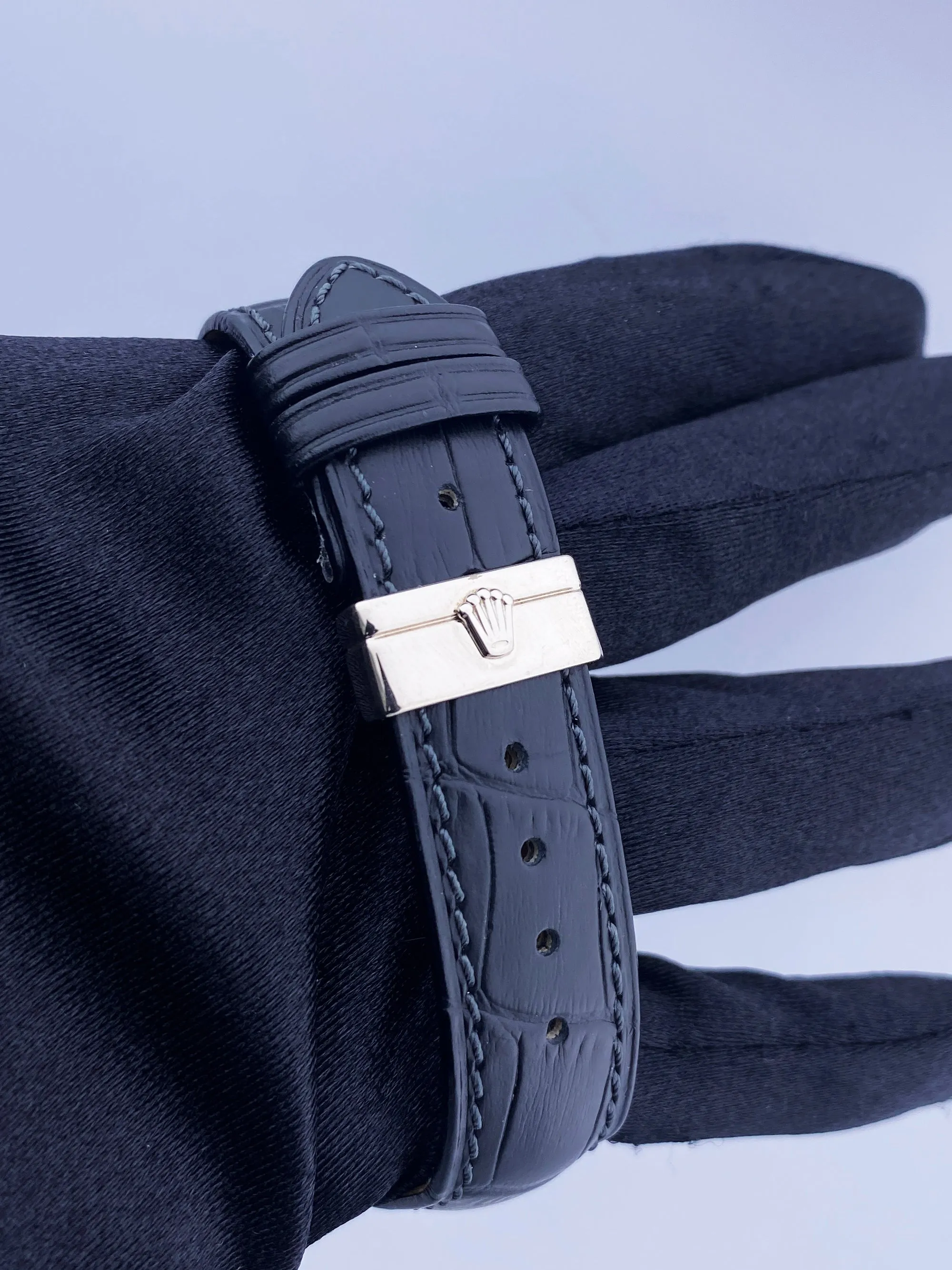 Rolex Cellini Danaos 4243 White & Rose Gold Mens Watch