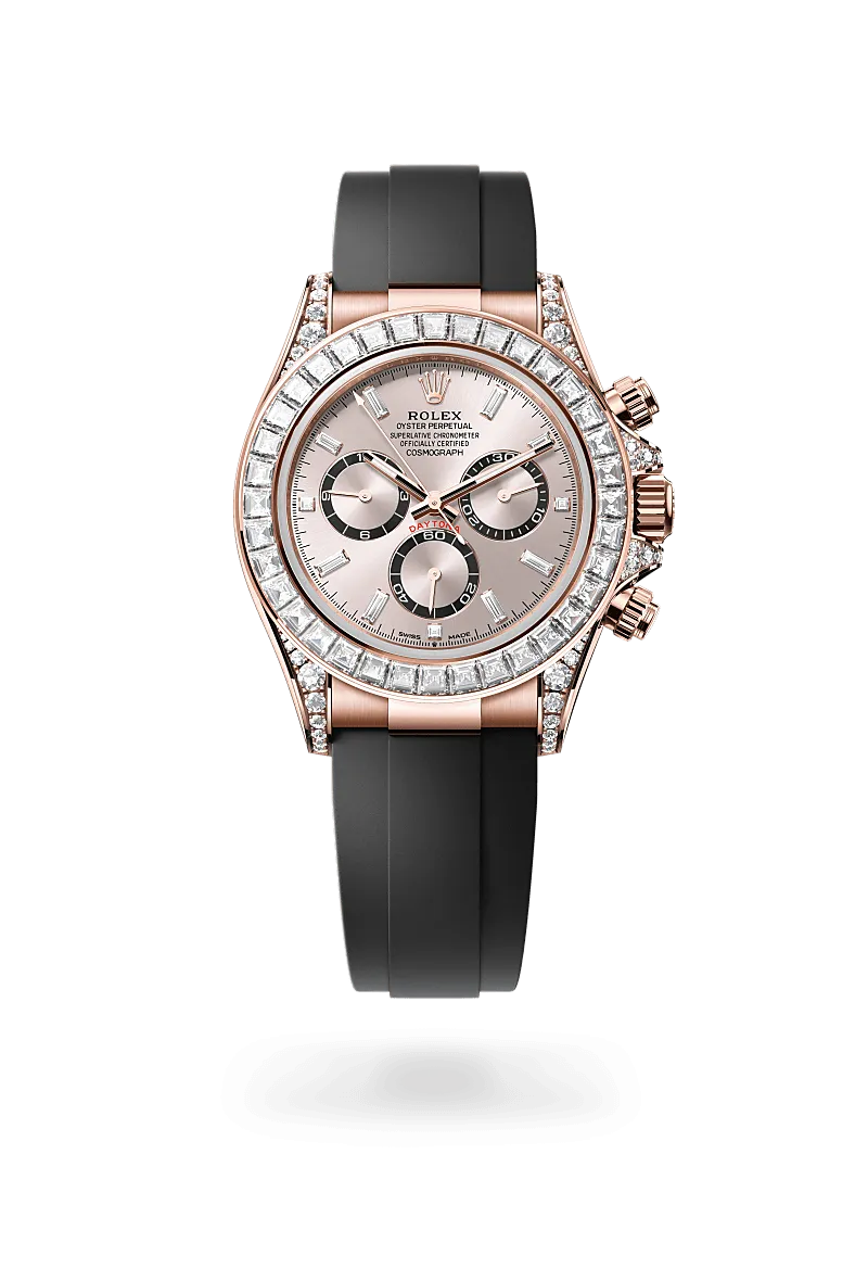 Rolex Cosmograph Daytona in 18 kt Everose gold with lugs set with diamonds, M126535TBR-0002 | Walters & Hogsett