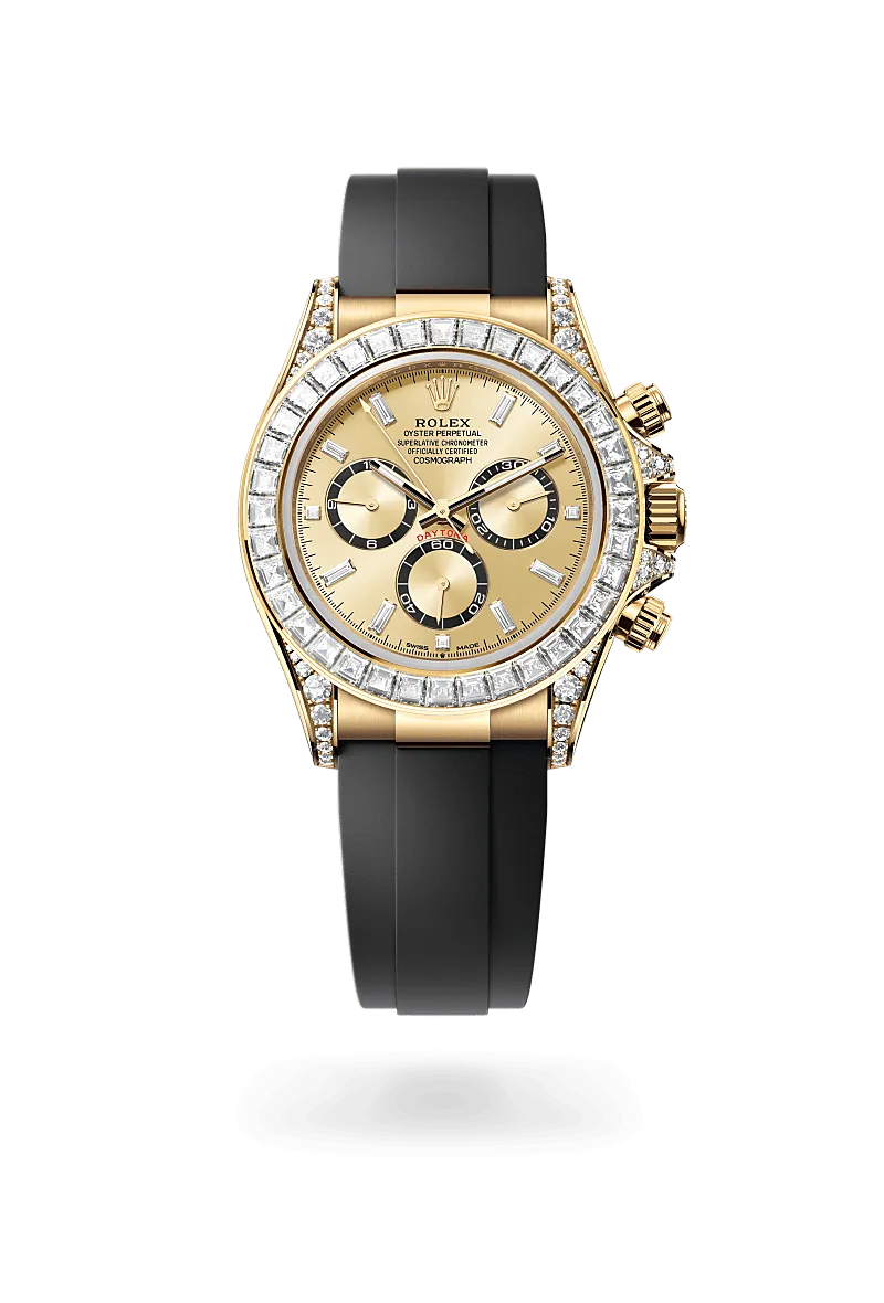 Rolex Cosmograph Daytona in 18 kt yellow gold with lugs set with diamonds, M126538TBR-0004 | Walters & Hogsett