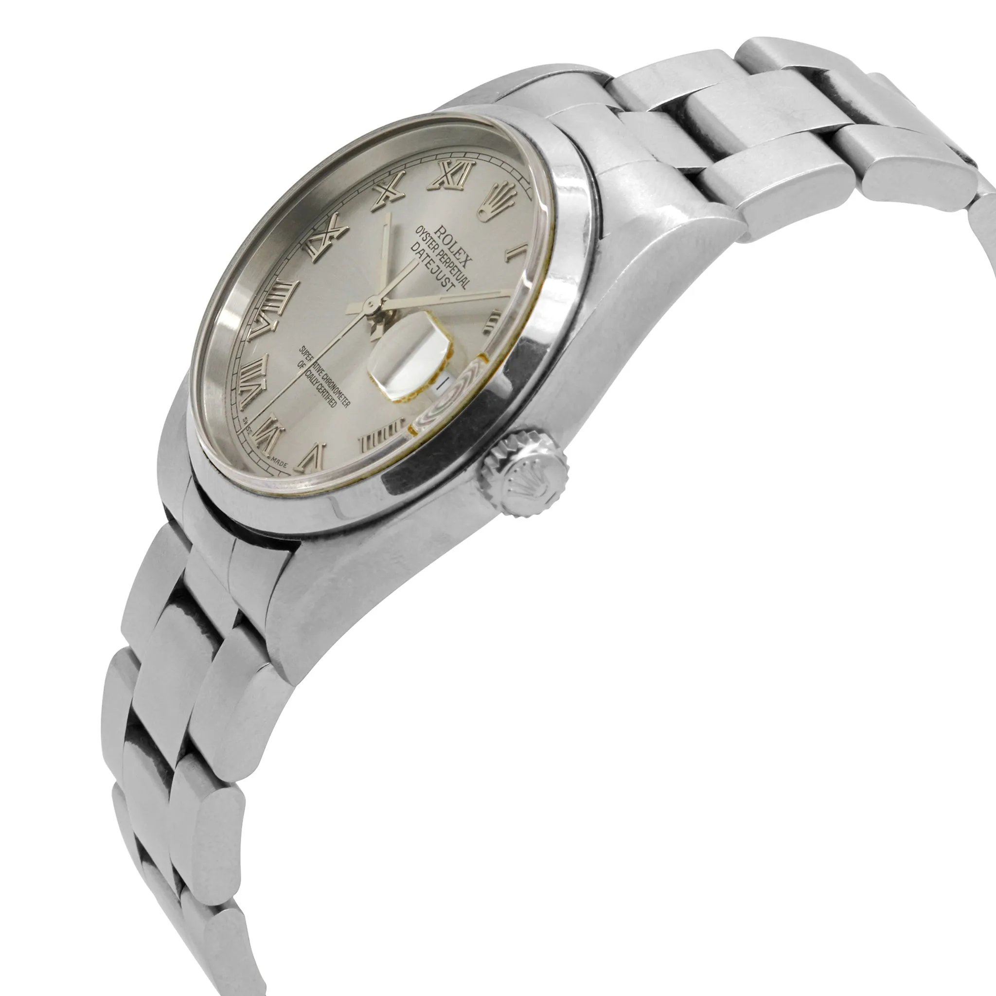 Rolex Datejust 16220 Silver Dial Automatic Watch