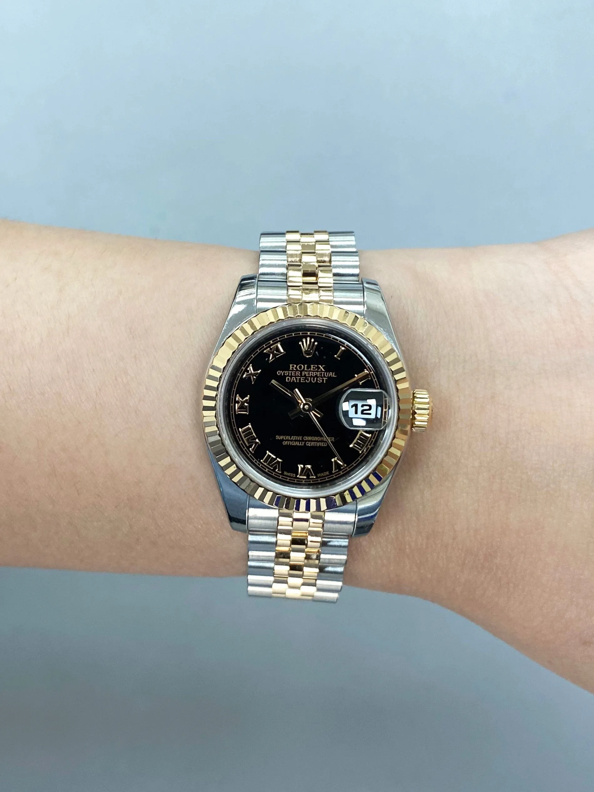 Rolex Datejust 179171 Black Dial Ladies Watch