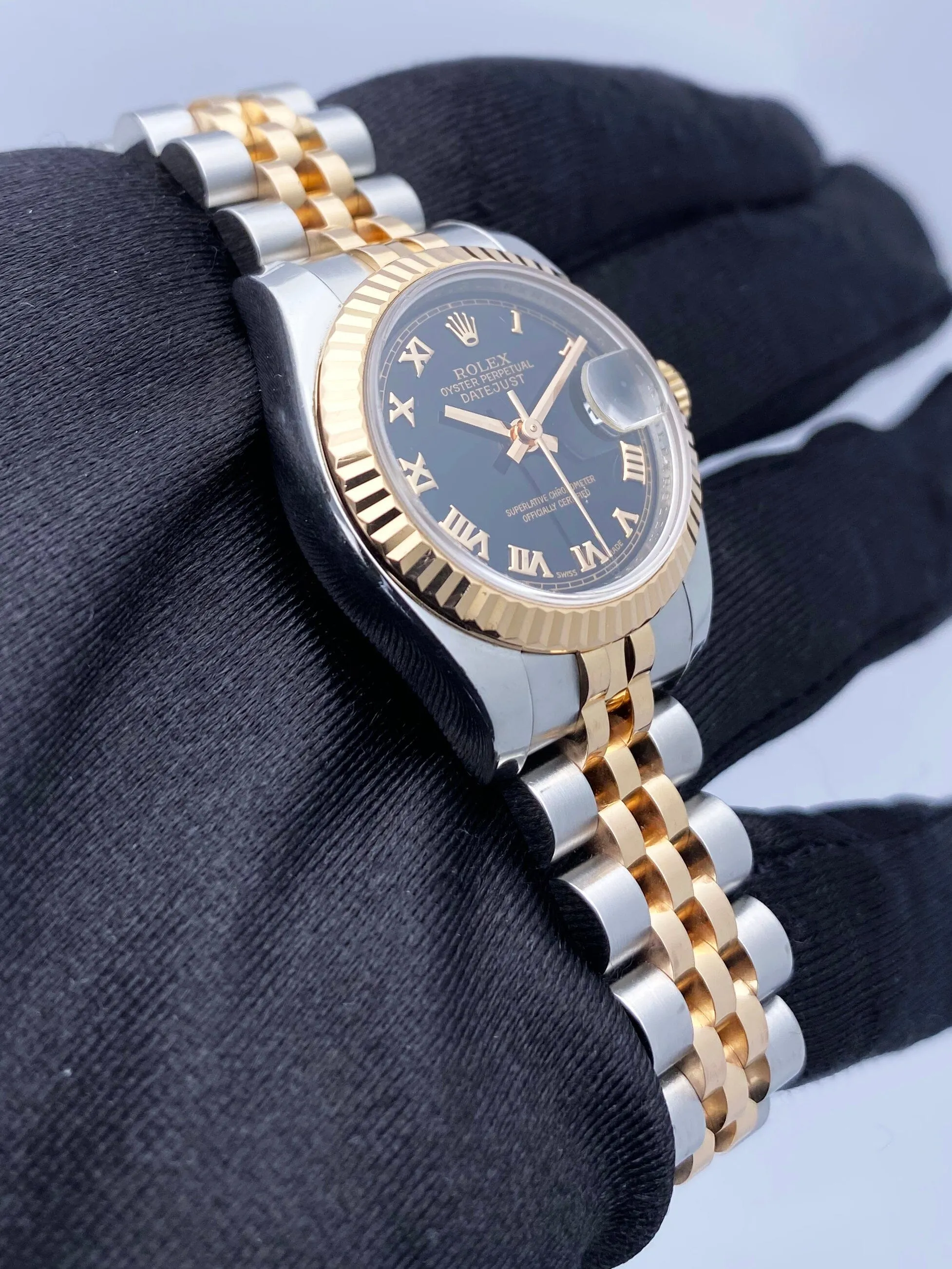 Rolex Datejust 179171 Black Dial Ladies Watch