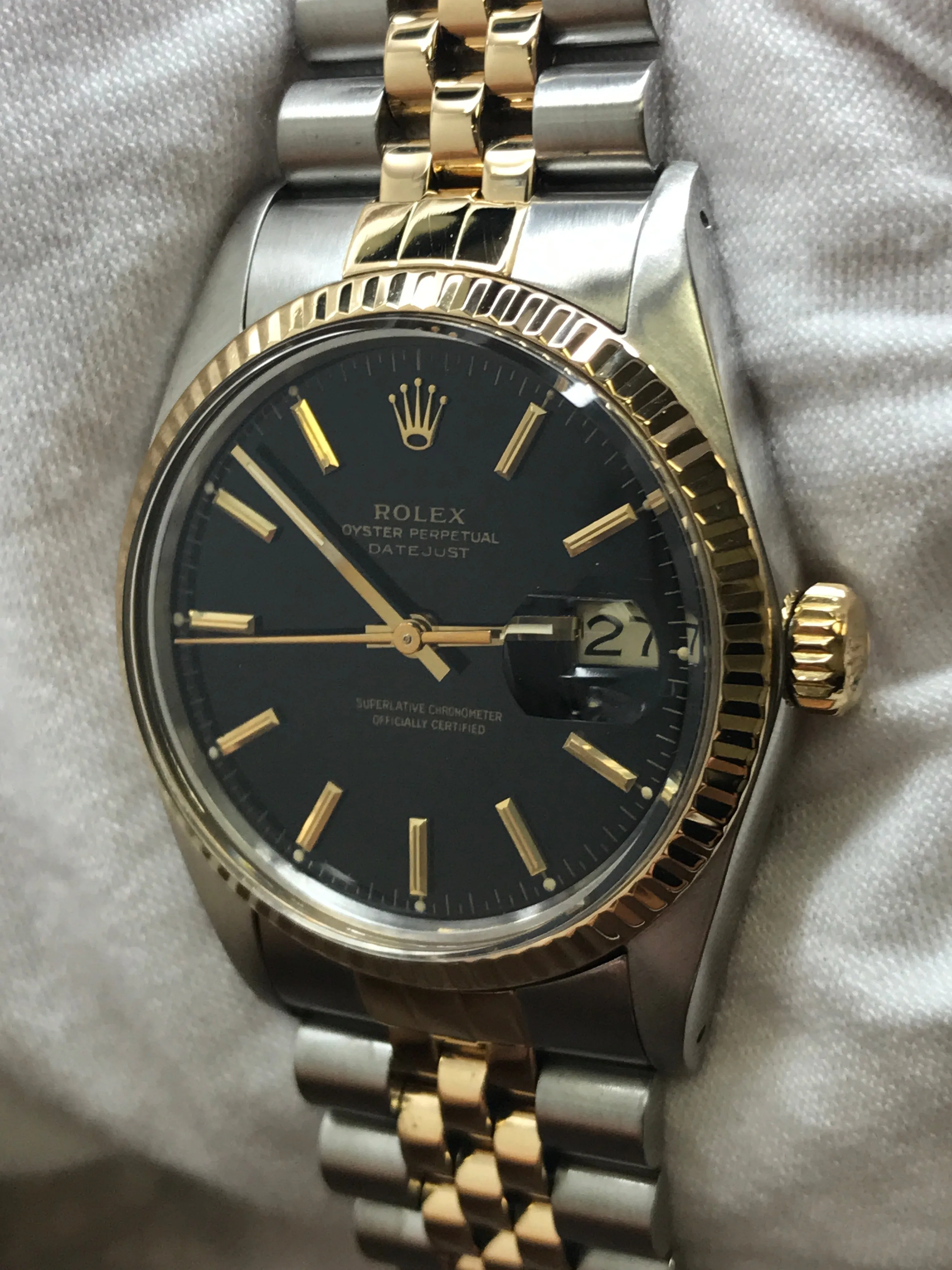 Rolex Datejust 36mm 16013 Black Dial Automatic Watch