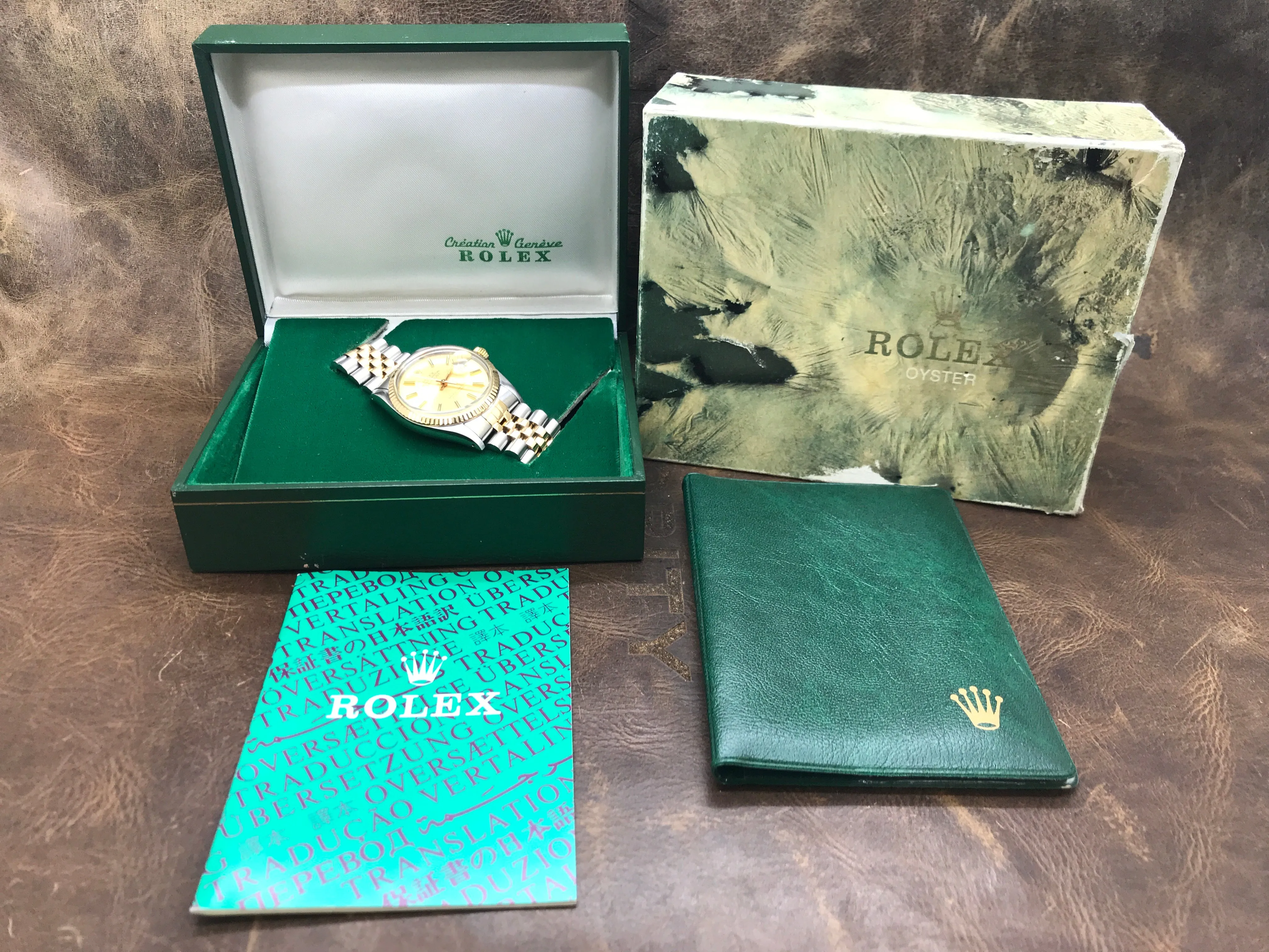 Rolex Datejust 36mm 16013 Champagne Dial Automatic Watch