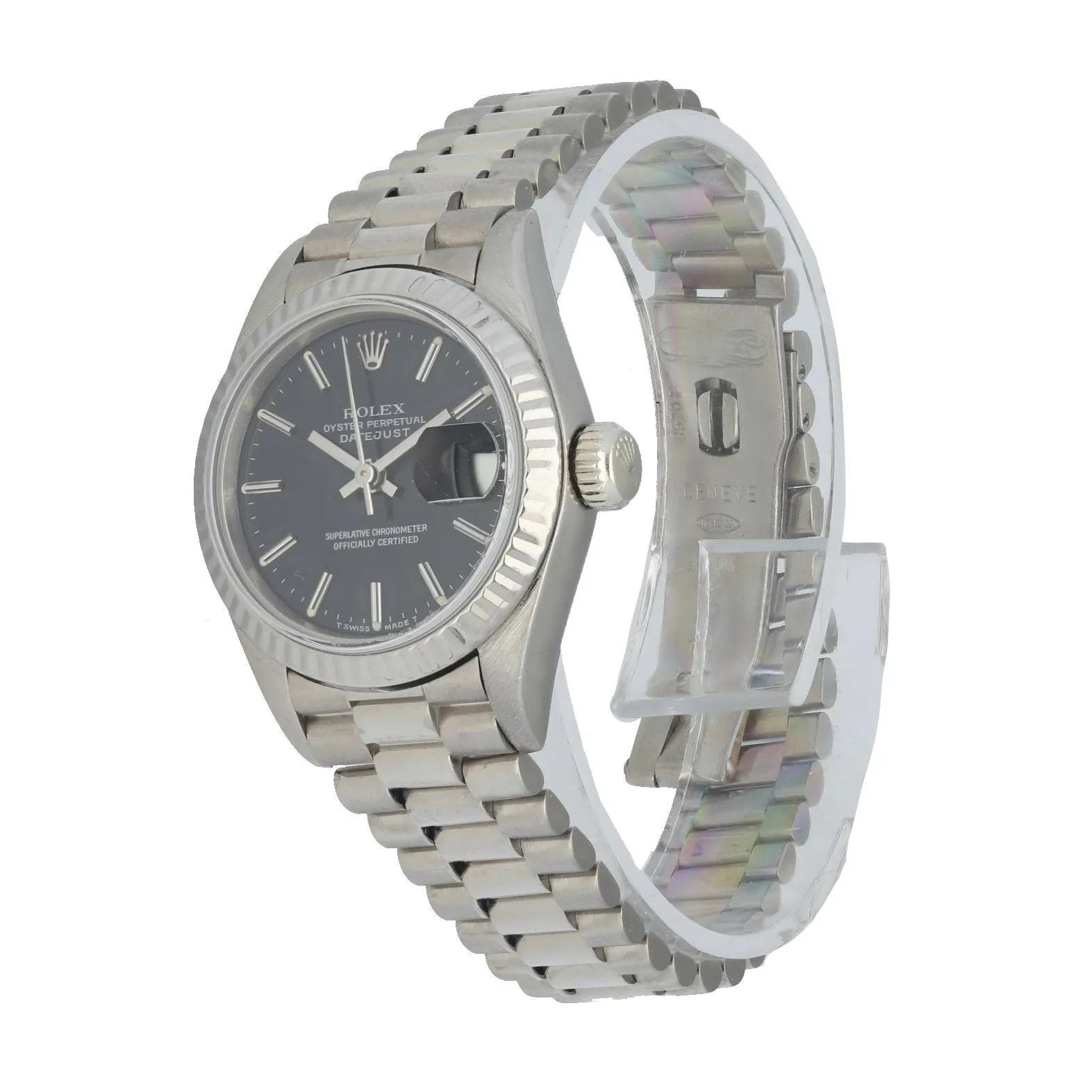 Rolex Datejust 69179 White Gold Ladies Watch Box & Papers