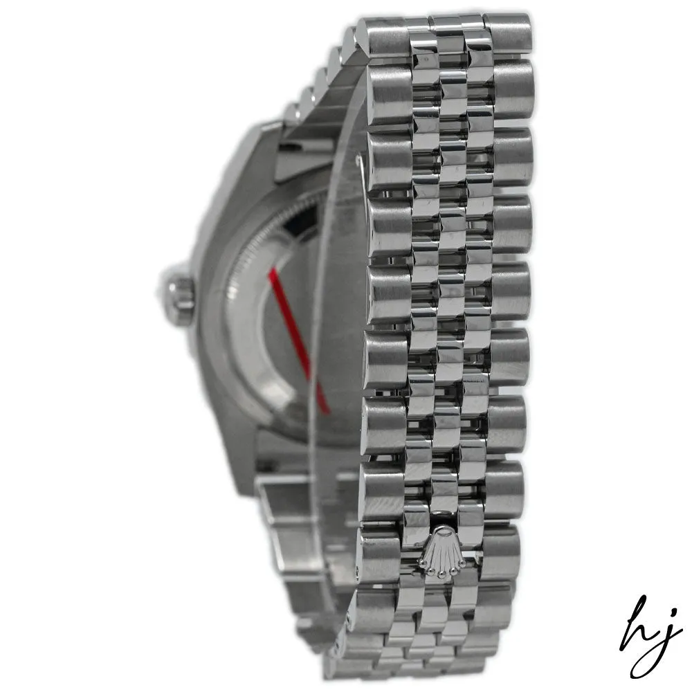 Rolex Datejust Stainless Steel 36mm Black Roman Numeral Dial Watch Reference #: 116200