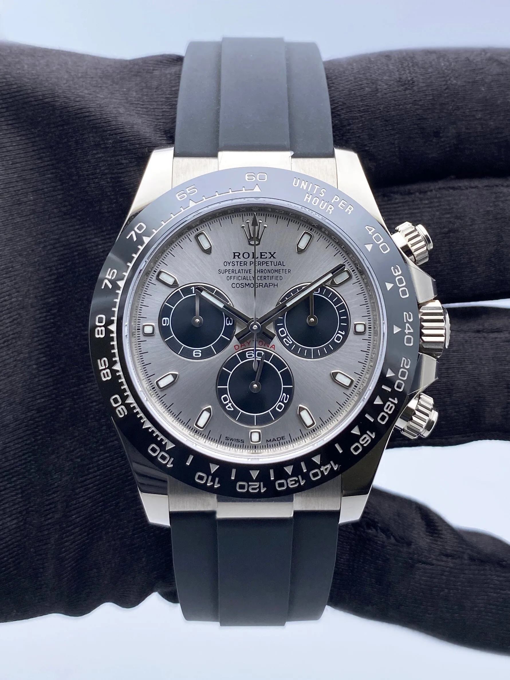 Rolex Daytona 116519LN White Gold Mens Watch Box Papers