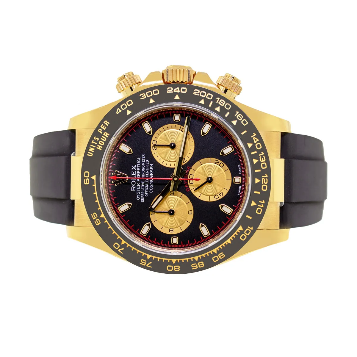 Rolex Daytona 40mm Yellow Gold Black Dial & Black Bezel "Paul Newman" 116518