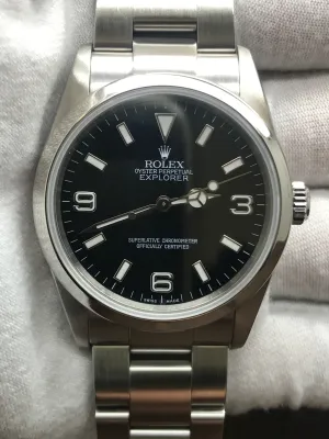 Rolex Explorer 36mm 114270 Black Dial Automatic Watch