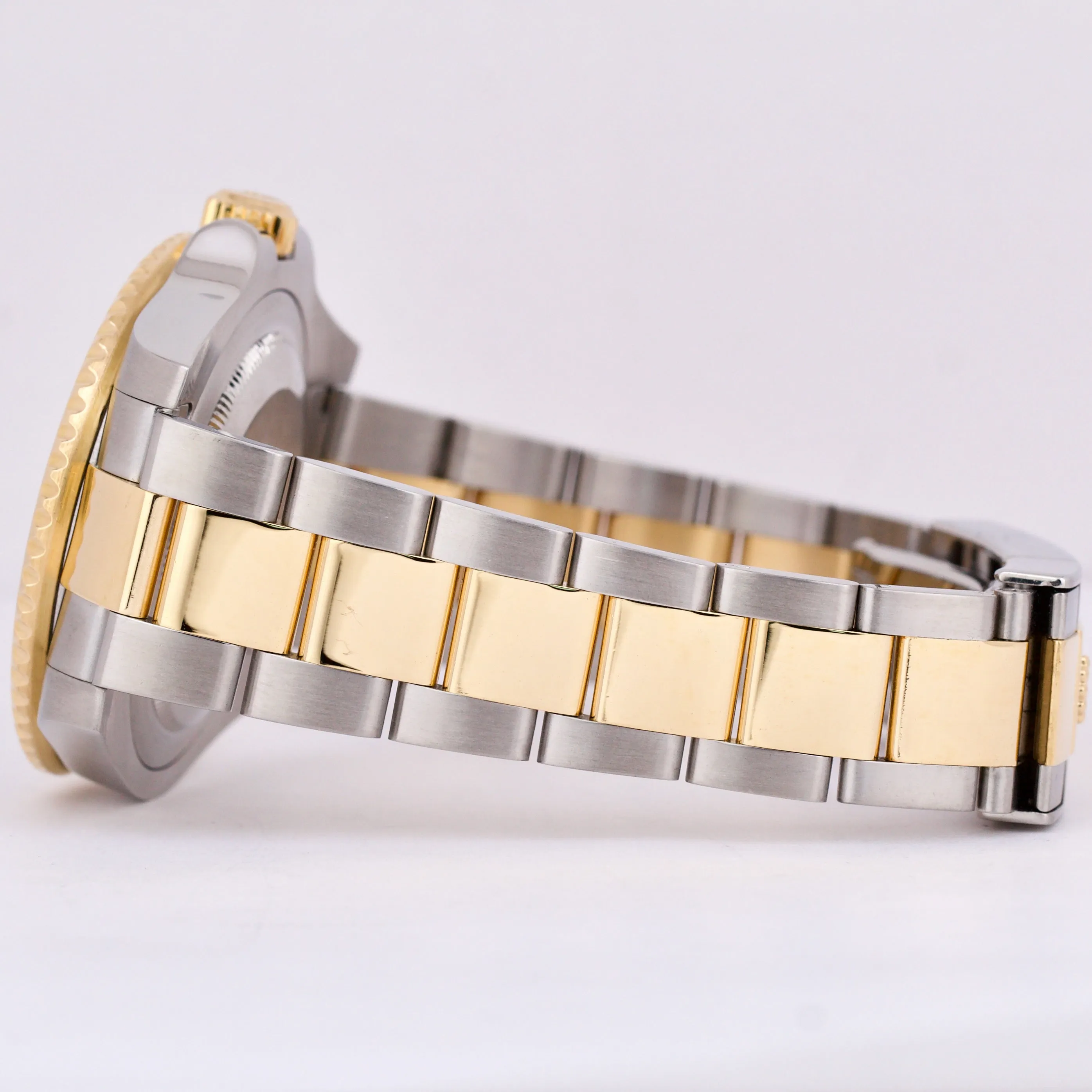 Rolex GMT-Master II 116713 Black Ceramic Two-Tone 18K Yellow Gold Stainless 40mm