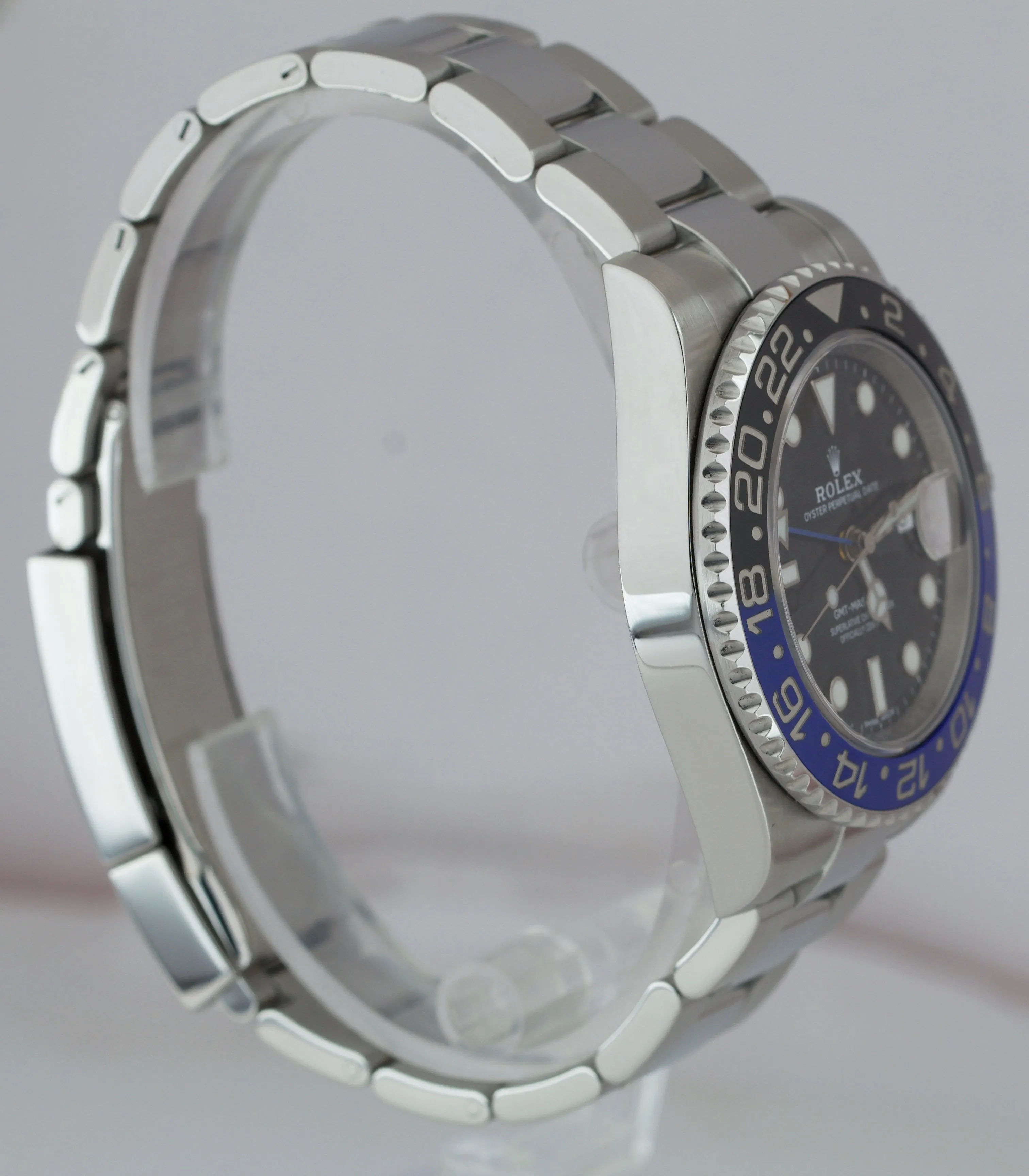 Rolex GMT-Master II Batman Blue Black Ceramic Steel 40mm Watch 116710 BLNR
