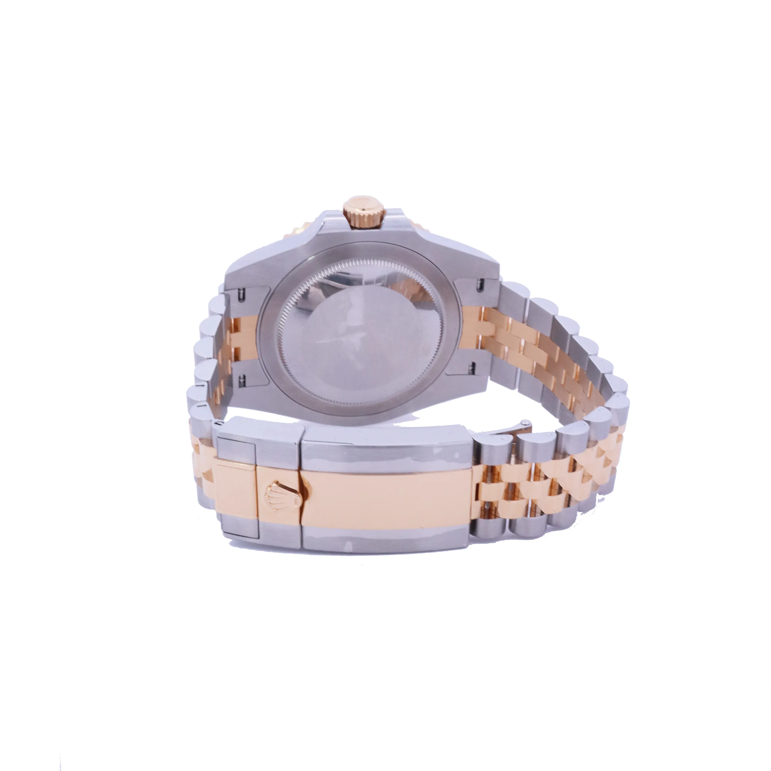 Rolex GMT-Master II Yellow Gold & Stainless Steel 40mm Black Dot Dial Watch | Ref# 126713GRNR