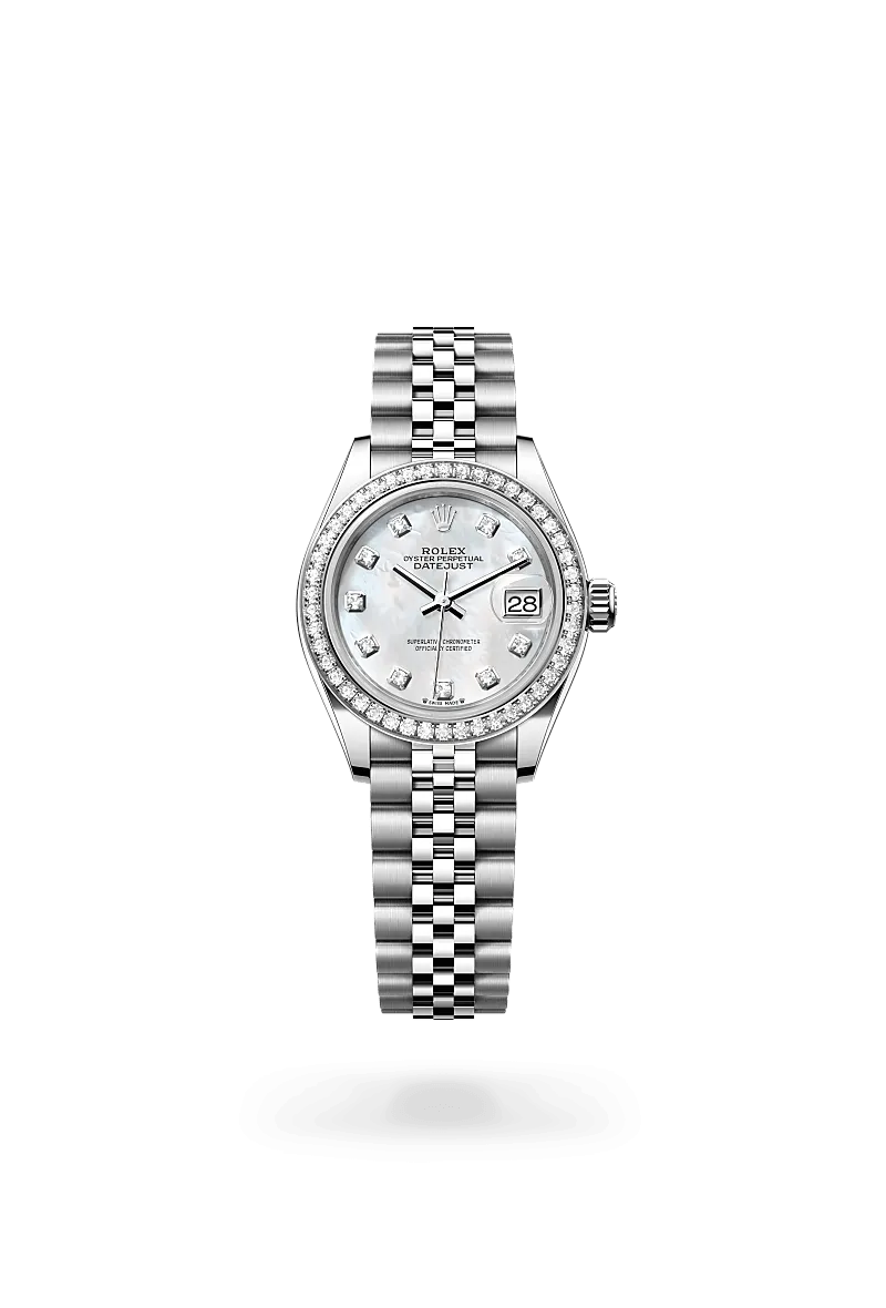Rolex Lady-Datejust in White Rolesor - combination of Oystersteel and white gold, M279384RBR-0011 | Walters & Hogsett