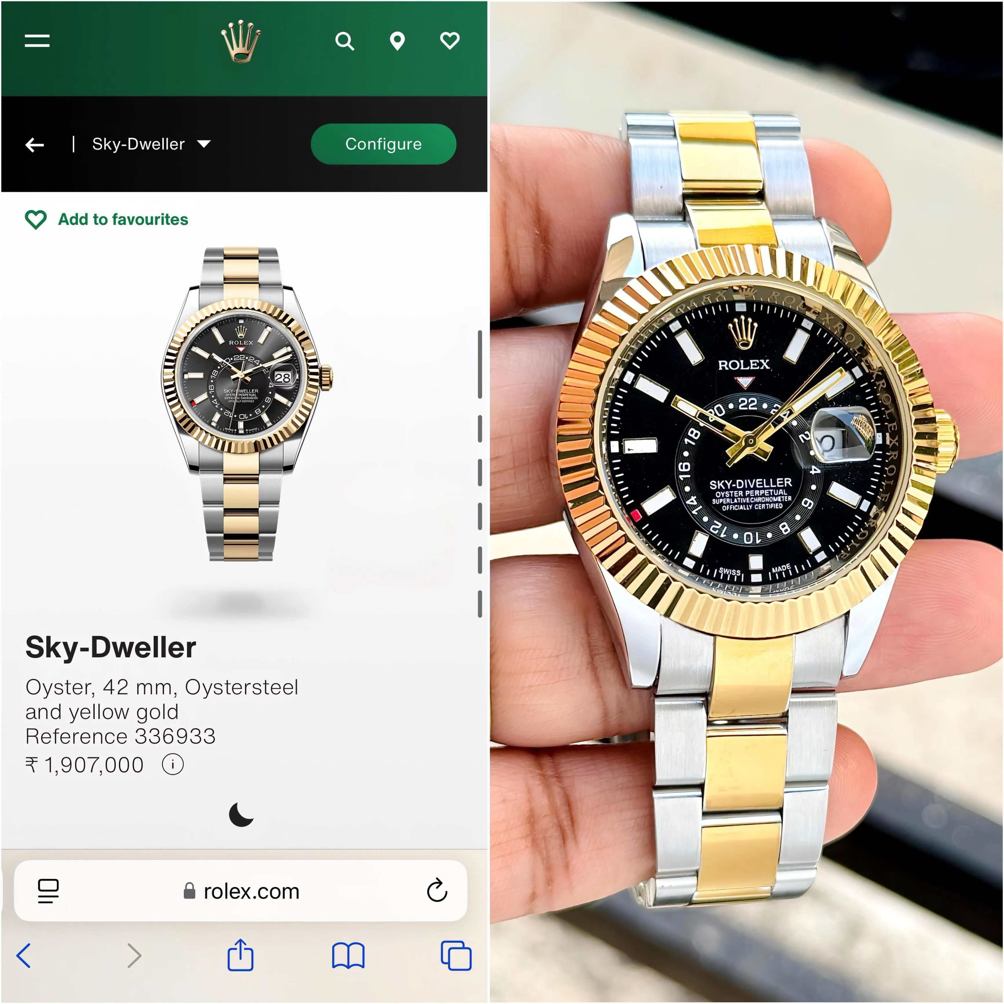 Rolex Luxury Sky-Dweller Original Model Series