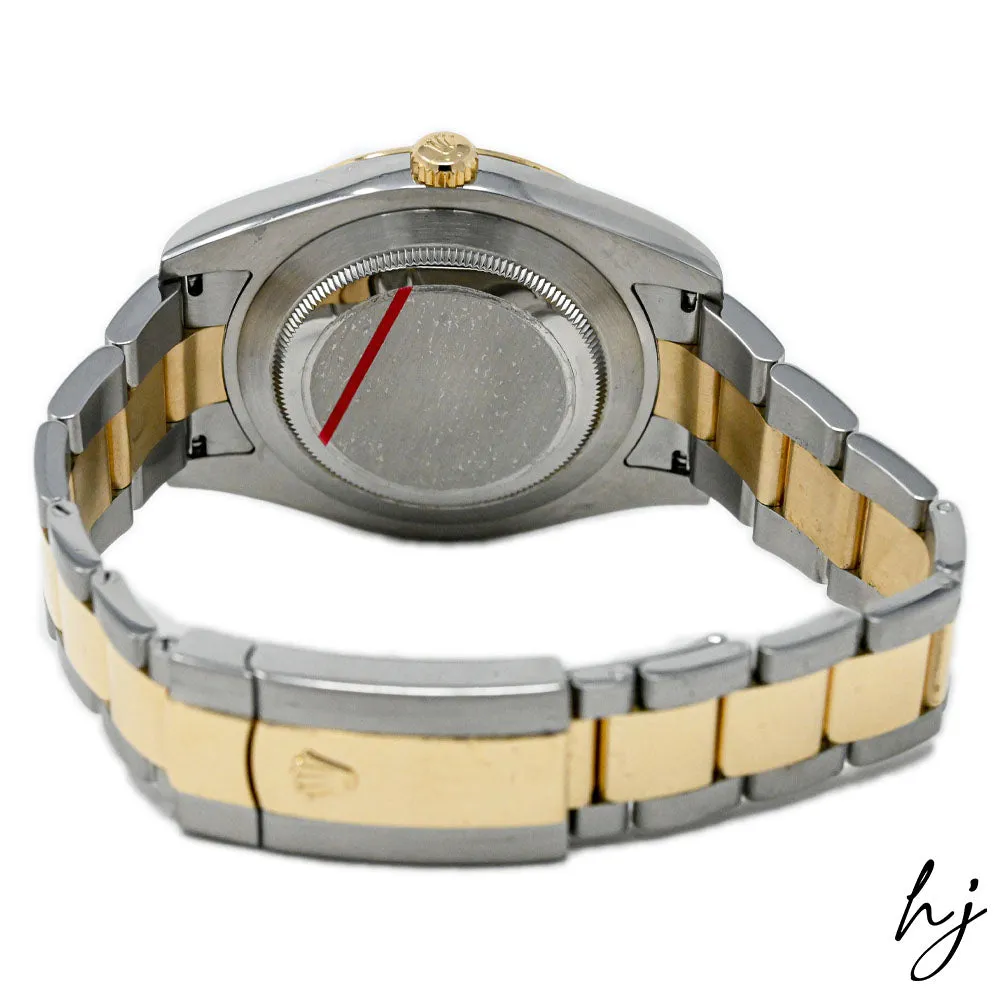 Rolex Men's Datejust 41 18K Yellow Gold & Steel 41mm Wimbledon Dial Watch Reference #: 126333