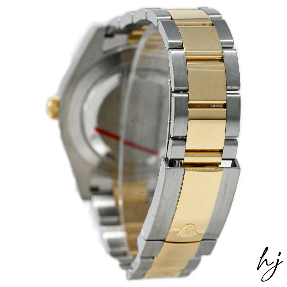 Rolex Men's Datejust 41 18K Yellow Gold & Steel 41mm Wimbledon Dial Watch Reference #: 126333