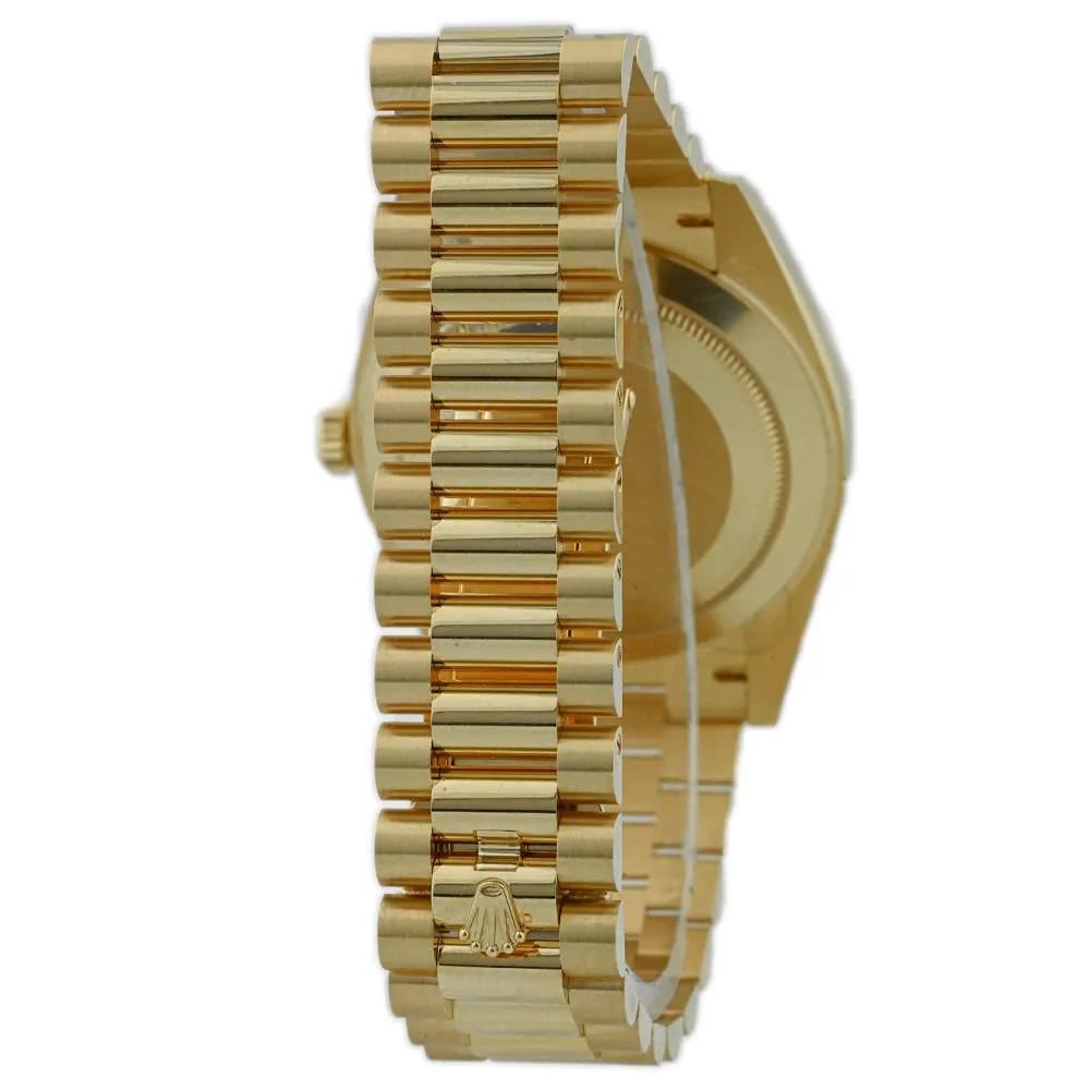 Rolex Men's Day-Date 40 18K Yellow Gold 40mm White Roman Dial Watch Reference #: 228238
