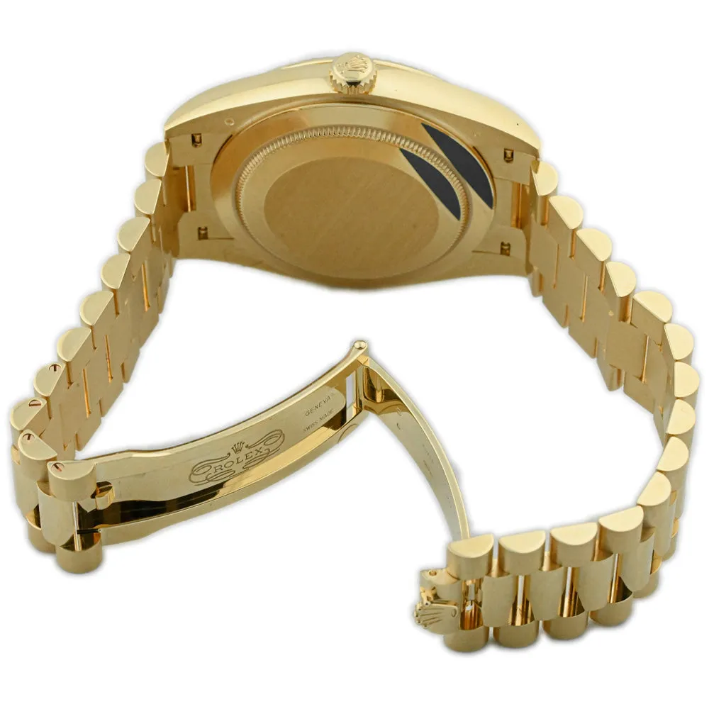 Rolex Men's Day-Date 40 18K Yellow Gold 40mm White Roman Dial Watch Reference #: 228238