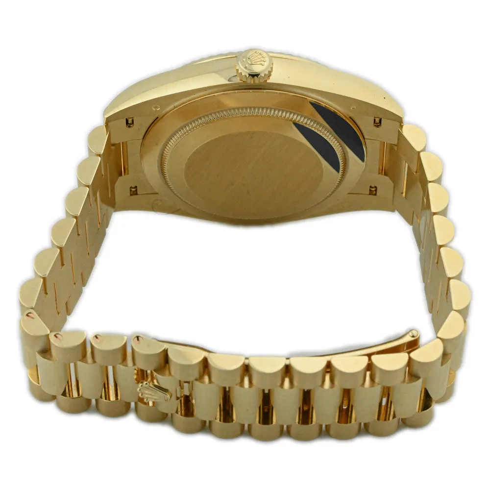 Rolex Men's Day-Date 40 18K Yellow Gold 40mm White Roman Dial Watch Reference #: 228238