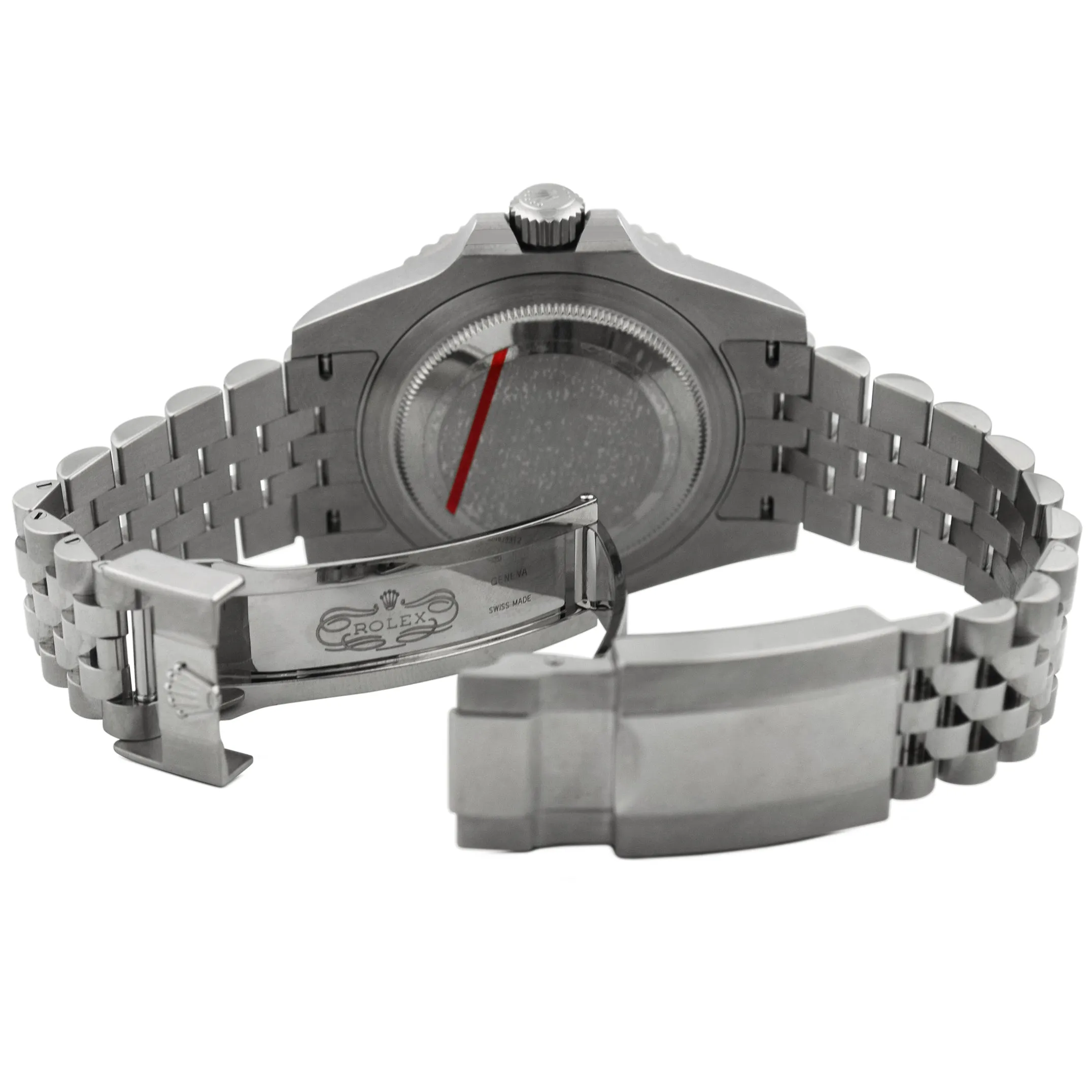 Rolex Men's GMT-Master II 40mm Black Dot Dial Watch Reference #: 126710BLRO