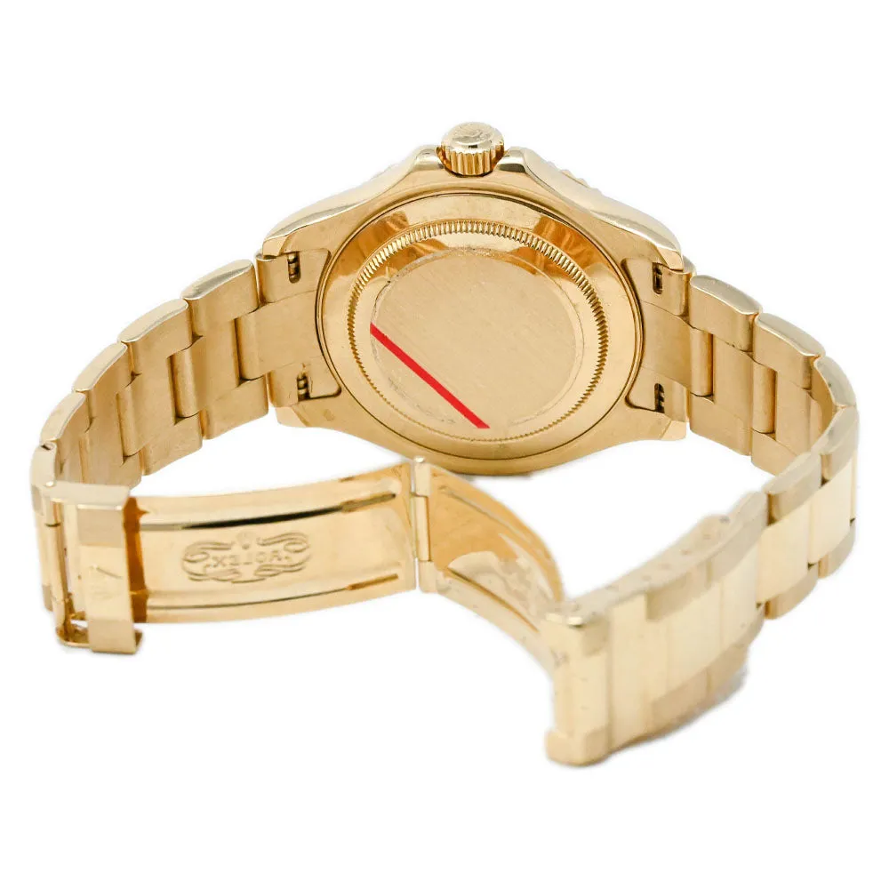 Rolex Men's Yacht-Master 18K Yellow Gold 40mm Champagne Dot Dial Watch Reference #: 16628