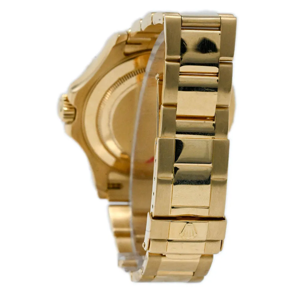 Rolex Men's Yacht-Master 18K Yellow Gold 40mm Champagne Dot Dial Watch Reference #: 16628