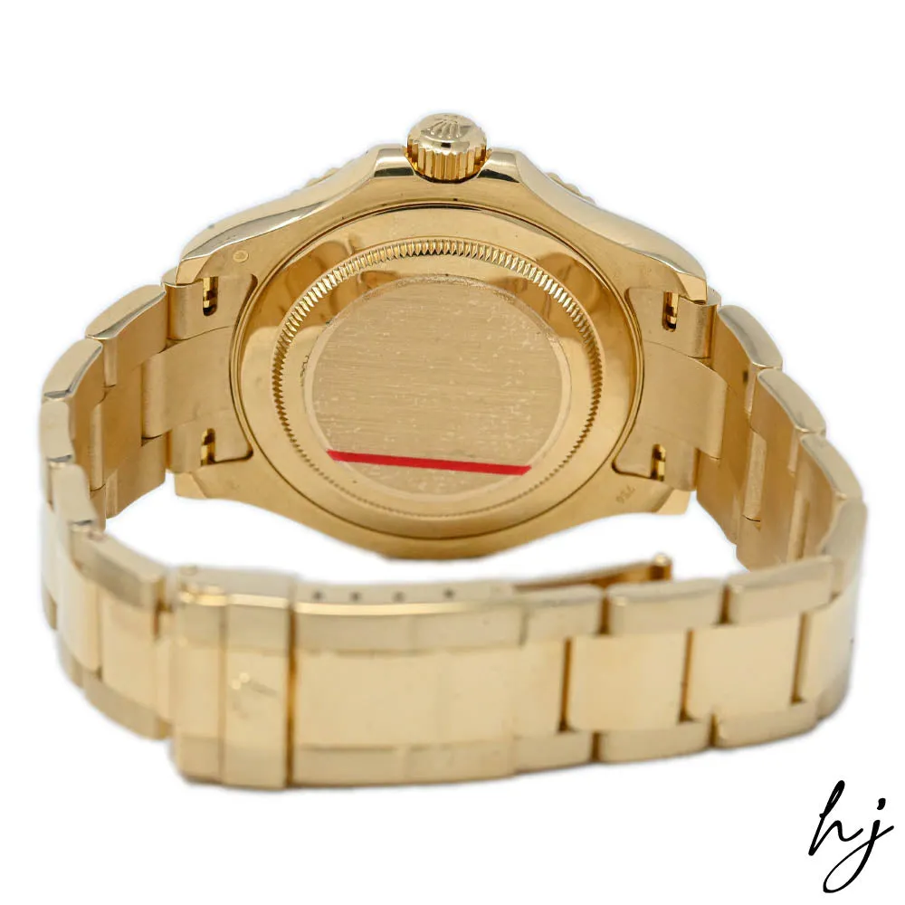 Rolex Men's Yacht-Master 18K Yellow Gold 40mm Factory MOP Diamond & Sapphire Dial Watch Reference #: 16628