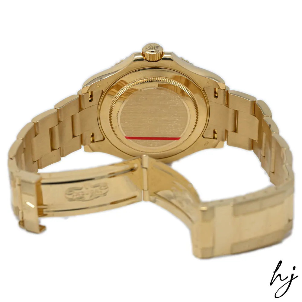 Rolex Men's Yacht-Master 18K Yellow Gold 40mm Factory MOP Diamond & Sapphire Dial Watch Reference #: 16628