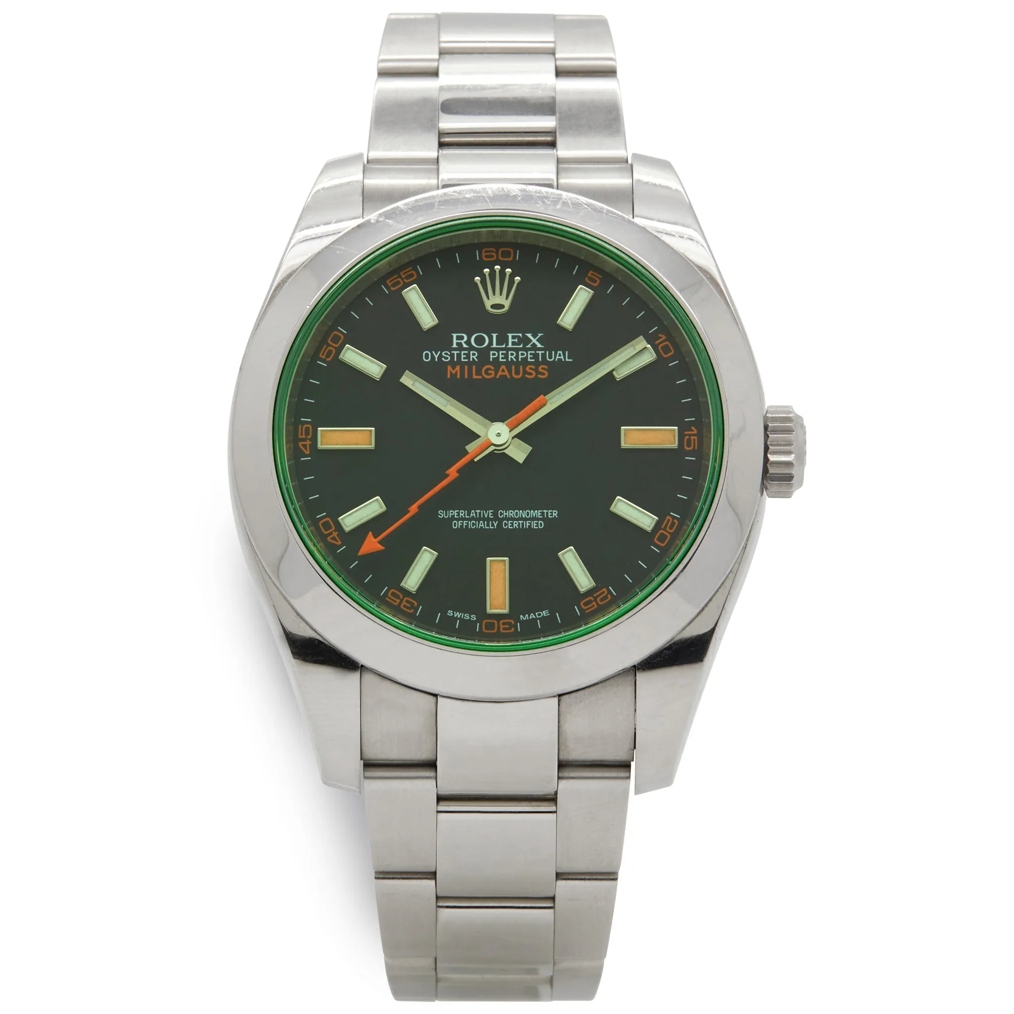 Rolex Milgauss 116400v Black Dial Automatic Men's Watch