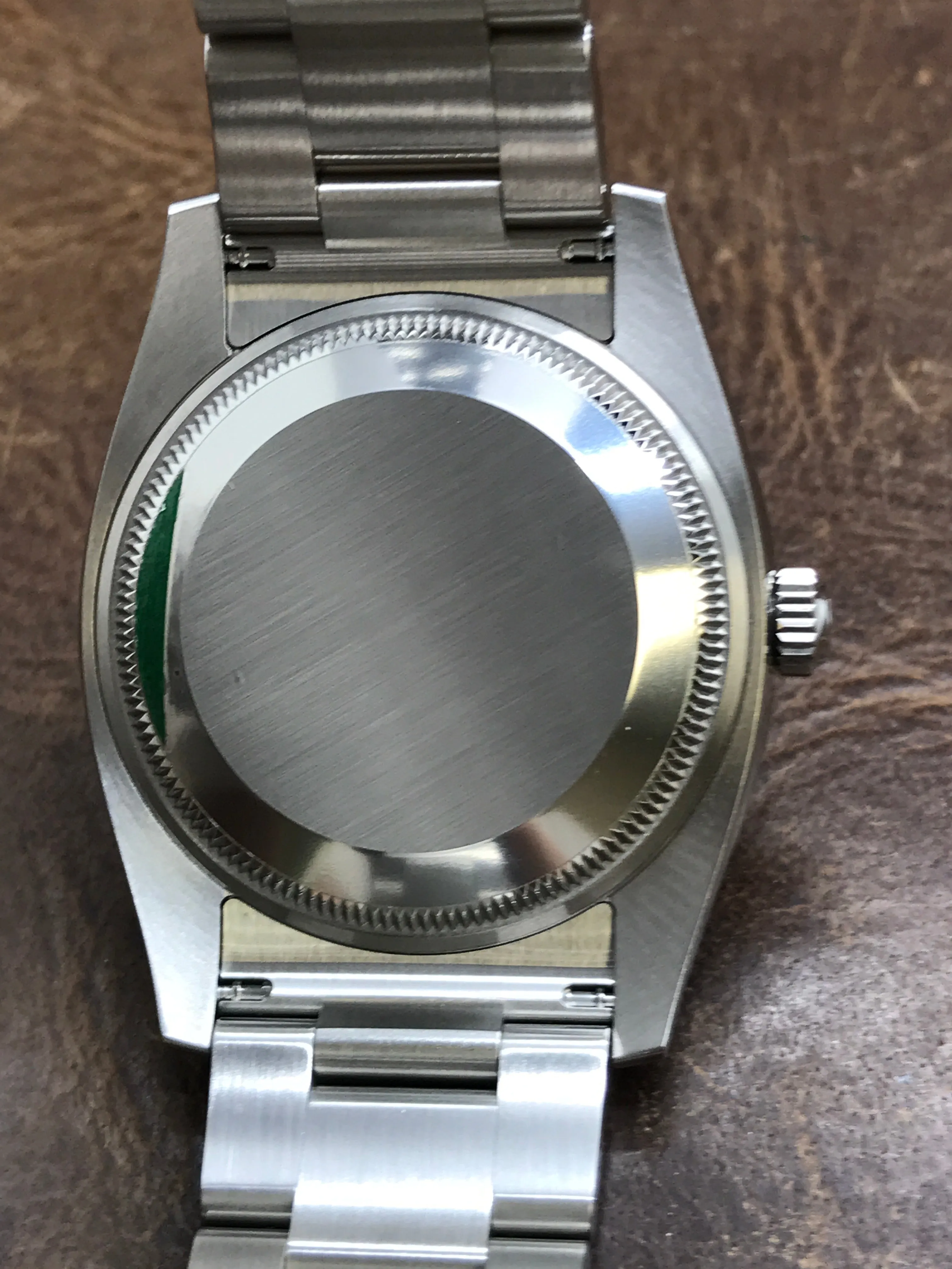 Rolex Oyster Perpetual 34mm 114200 Olive Green Dial Automatic Watch