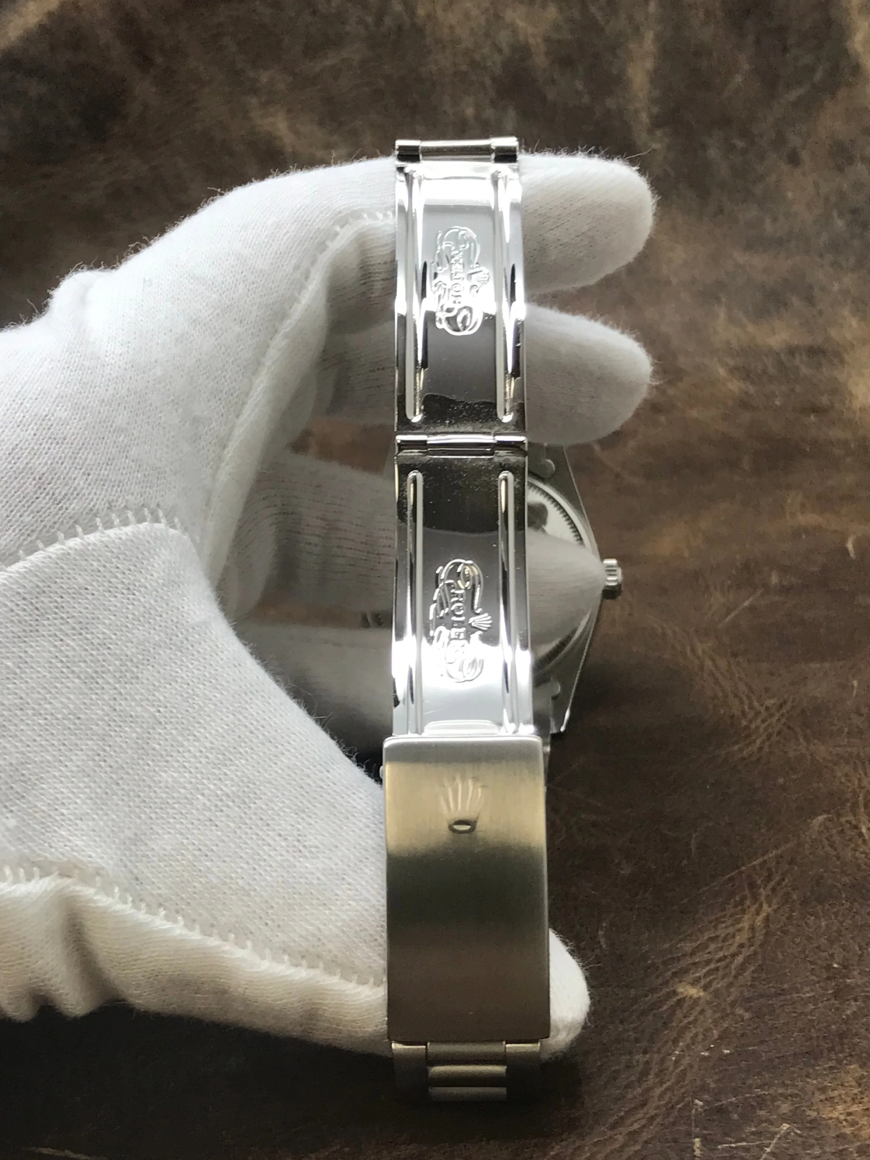Rolex Oyster Perpetual Date 34mm 15200 White Roman Dial Automatic Watch