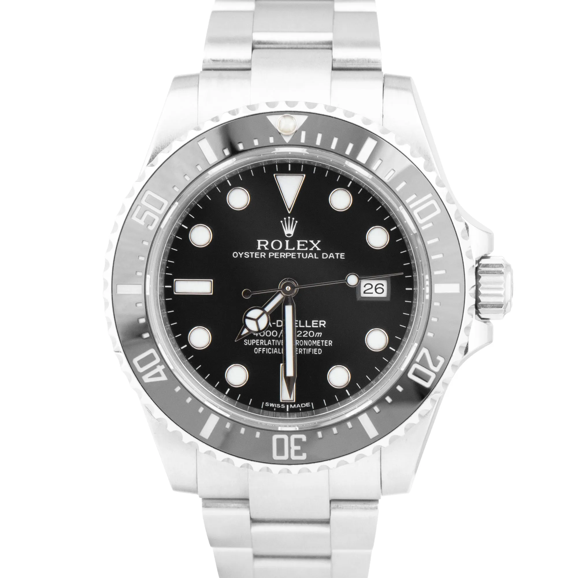 Rolex Sea-Dweller 4000 SD4K Ceramic Black Stainless Steel 40mm Watch 116600 BOX