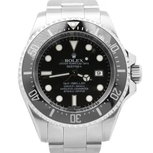 Rolex Sea-Dweller Deepsea Stainless Steel Black Ceramic 44mm Black Watch 116660